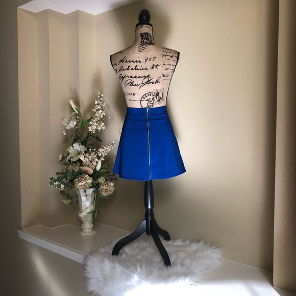 ~B Jewel~ Blue A line skirt size XS - Picture 3 of 6